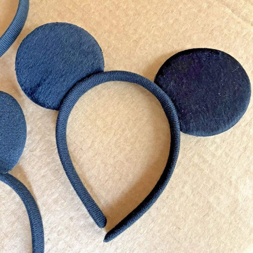 6 Minnie & Mickey Mouse Ear Pink Polka Dot & Plain Ready For Decoration Adult